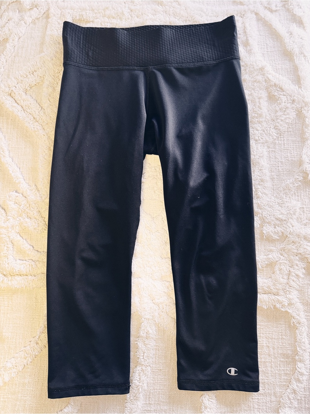 Champion PowerFlex Black Capri Leggings Women’s Medium High Rise Compression
